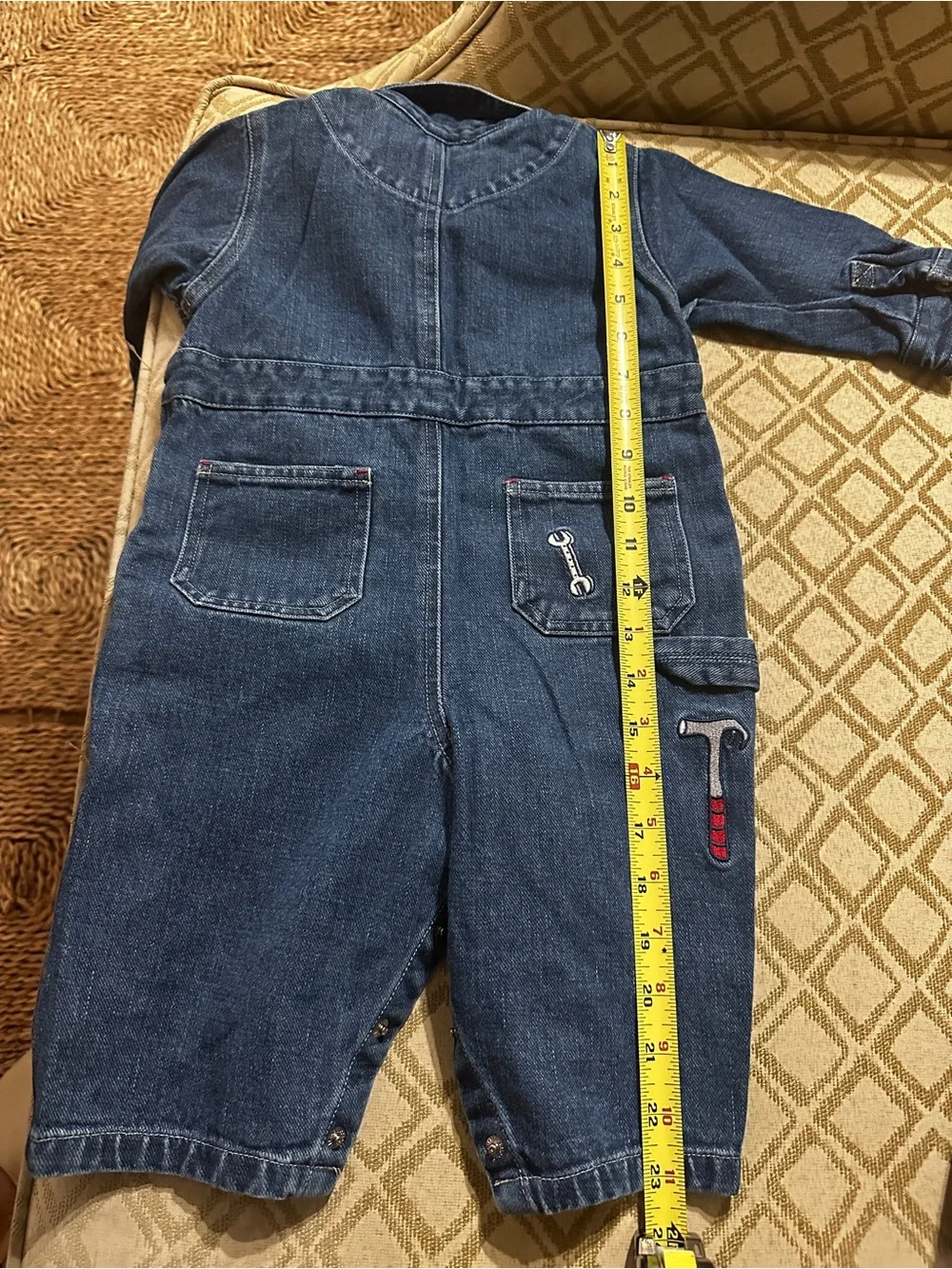 Baby Gap Denim Overalls with Garage Mechanic Theme